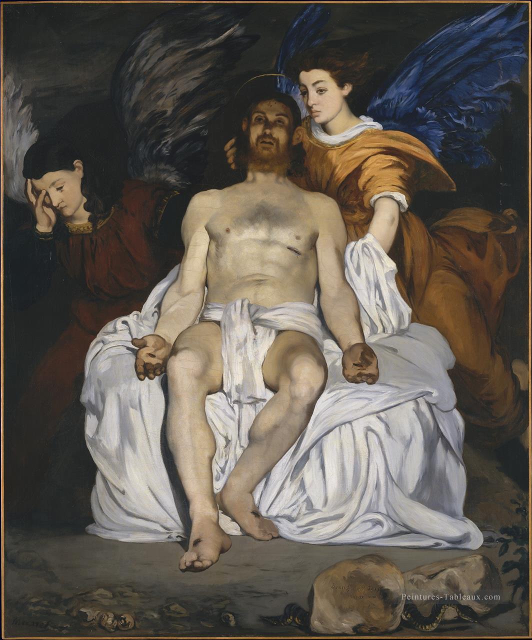 Le Christ mort avec les anges Édouard Manet Peintures à l'huile